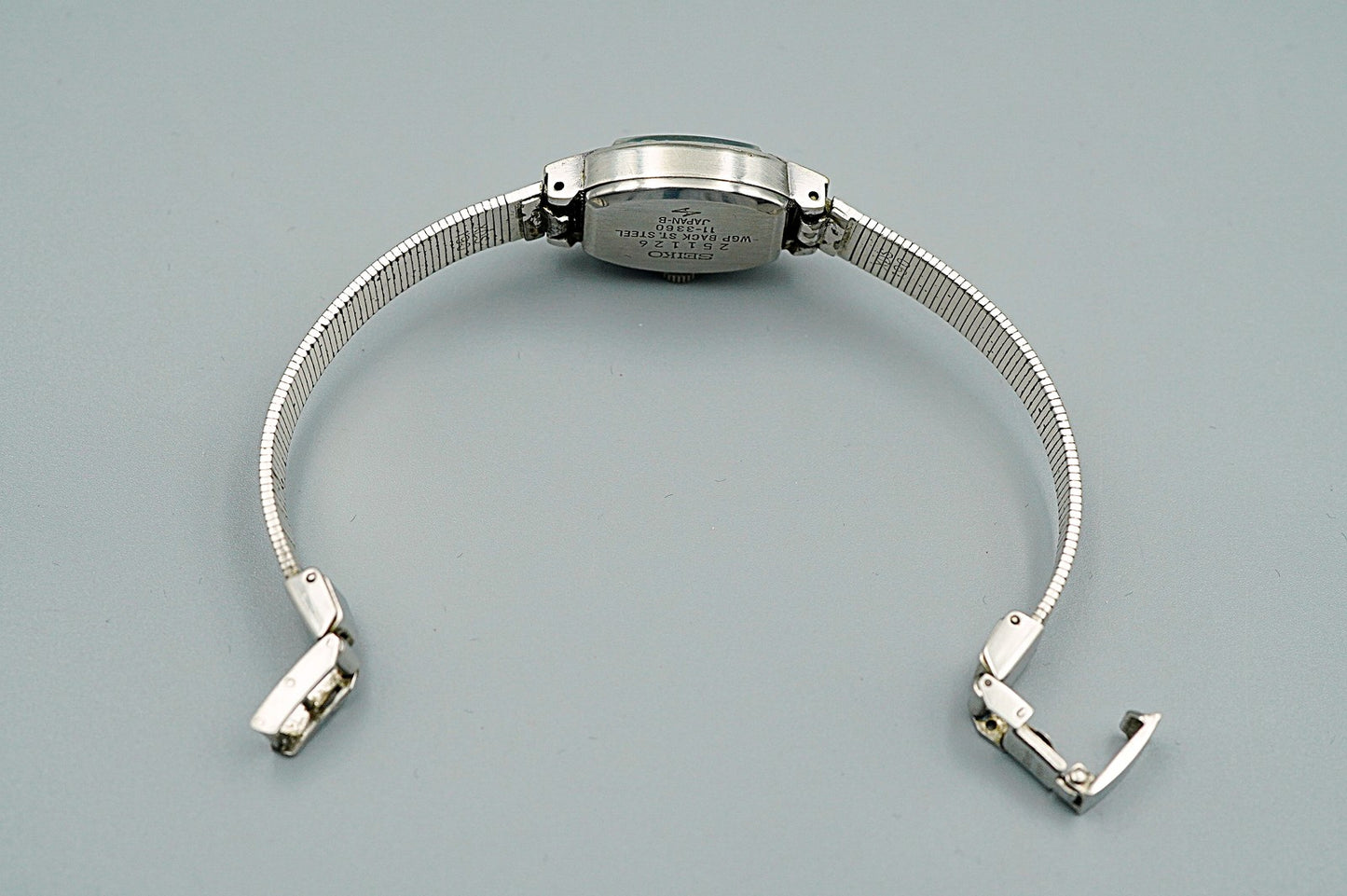 *Exc+5* Vintage 1972 SEIKO 01-3360 Hand Winding Silver Oval 16mm Women Watch