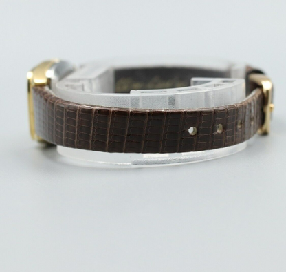 *N MINT* Vintage OMEGA De Ville Cal.1350 Quartz Gold Dial Rectangle Women Watch