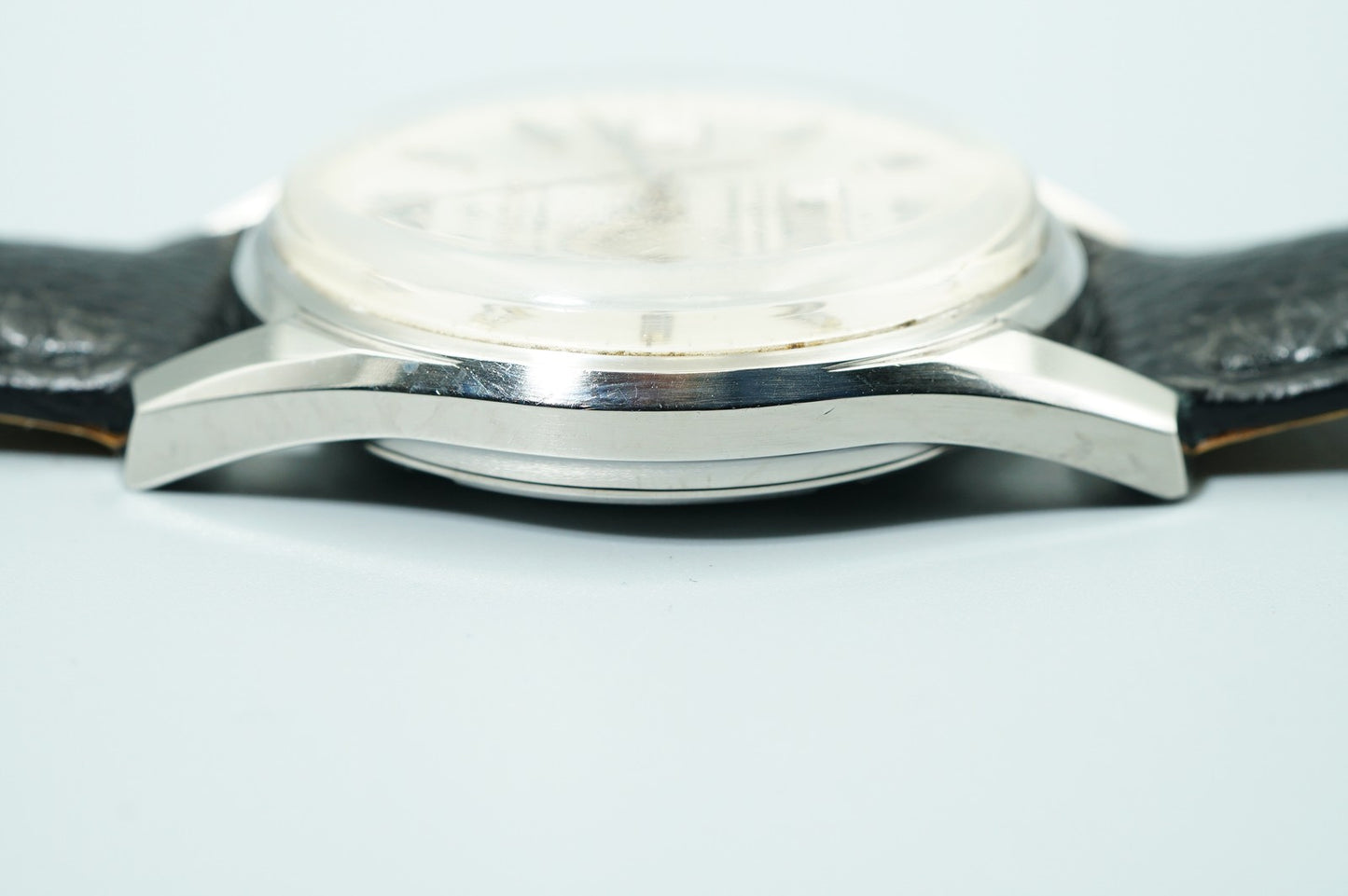 *N MINT* Vintage 1964 SEIKO WEEKDATER 6218-8970 AT Silver Round 37mm Mens Watch