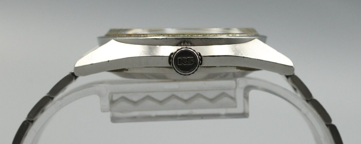 *Exc+5* Vintage SEIKO King Seiko 5621-7020 Automatic White Dial Round Mens Watch