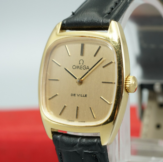 *N MINT* Vintage 1977 OMEGA De Ville Cal.625 Hand Winding Gold 25mm Women Watch