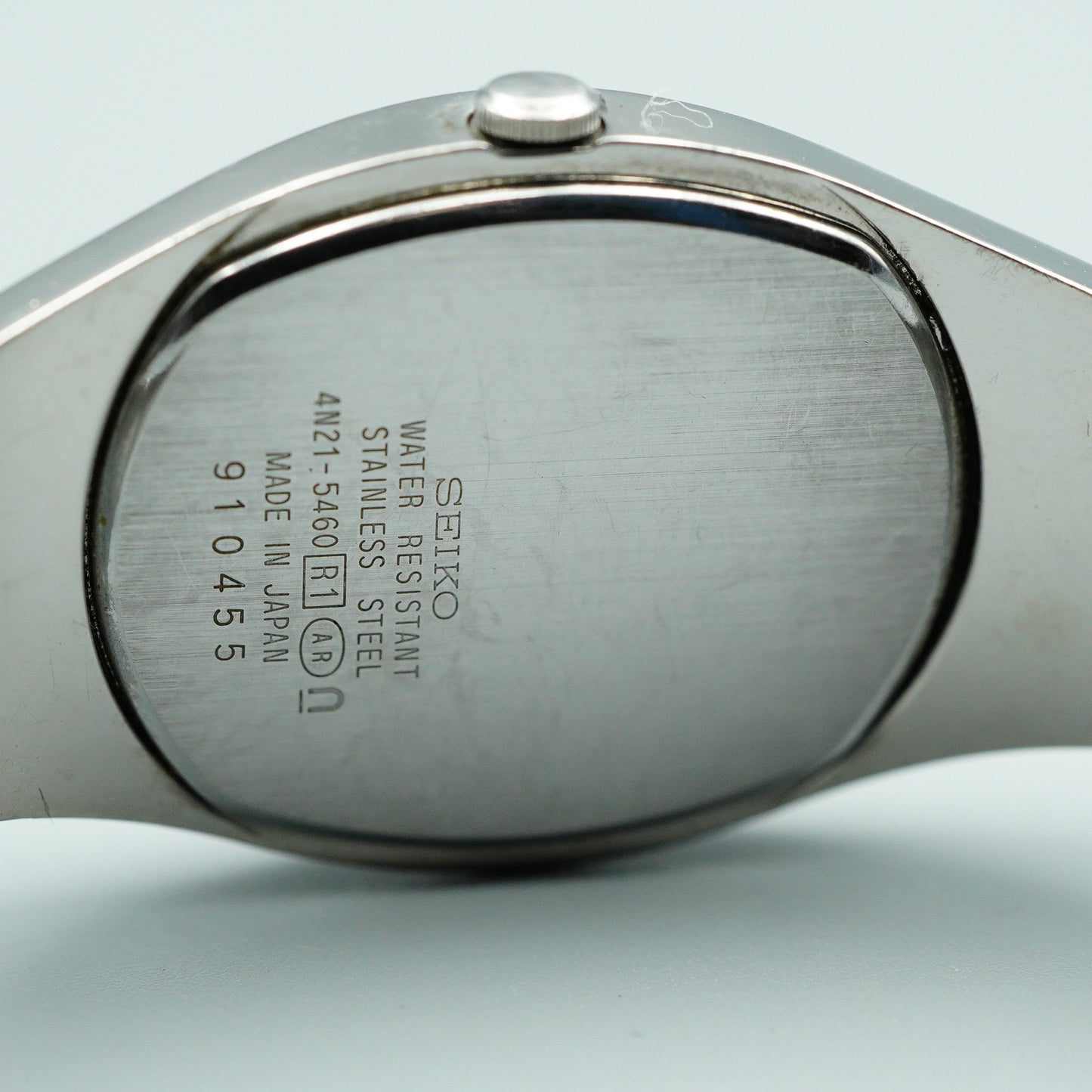 *N MINT* Vintage SEIKO 4N21-5460 Qz White Dial Square 24mm Women,Ladies Watch