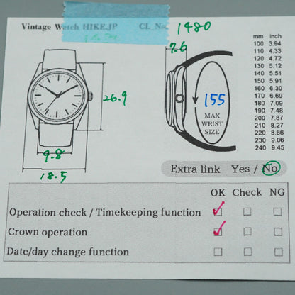 *Exc+5* Vintage 1975 SEIKO HI-BEAT 1120-0120 Hand Wind Silver 19 mm Women Watch