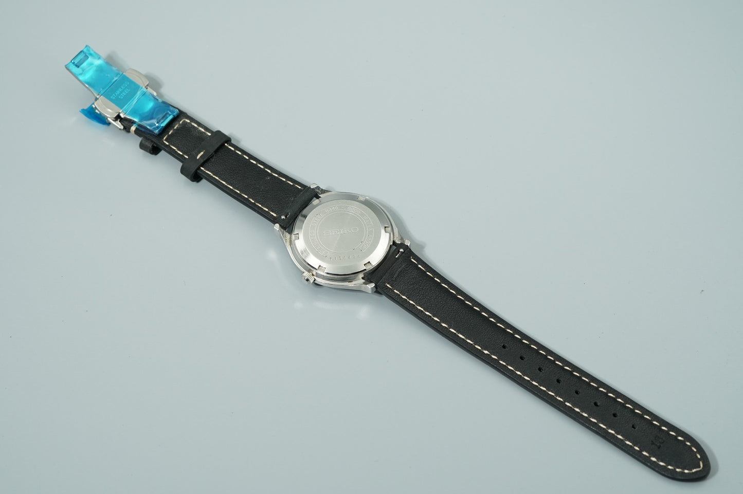 N MINT Vintage 1967 SEIKO BUSINESS-A 8346-8000 Hand Wind Silver  36mm Mens Watch