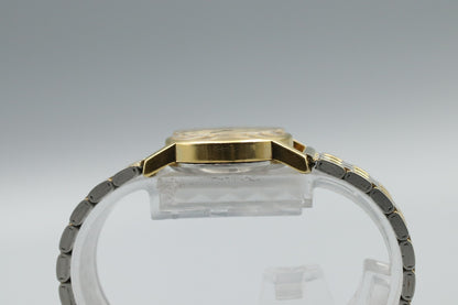 *N MINT* Vintage OMEGA De Ville Cal.625 Hand Winding Gold Dial Round Women Watch