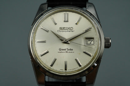 Exc+5 1960s SEIKO GRAND SEIKO 43999 Hand Winding Silver Round 36mm Mens Watch