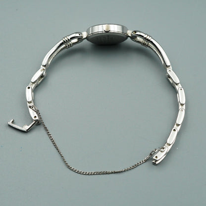 *Exc+5* Vintage SEIKO Vintage 1400-5180 Quartz Black Round 18mm Women Watch