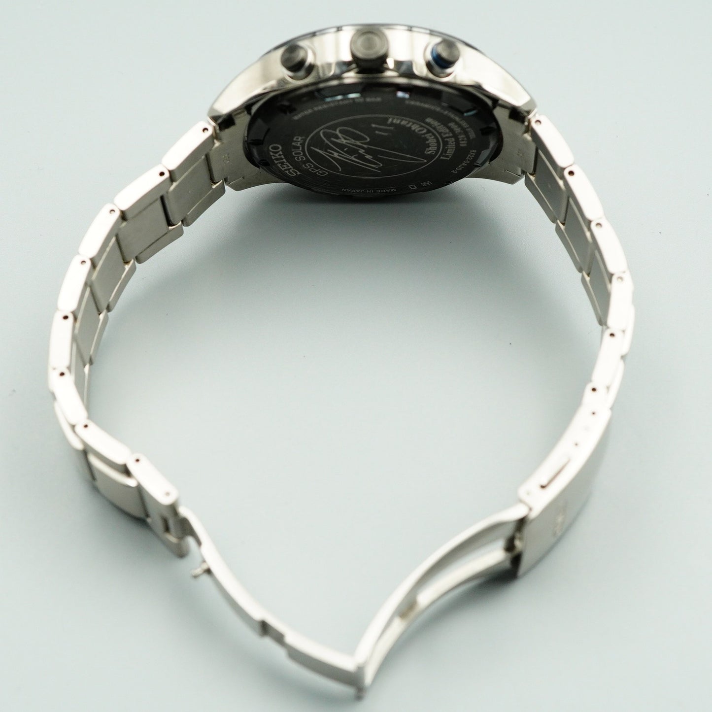 Box & Papar Vintage SEIKO ASTRON 8X22-0AJ0ｰ2 Solar Black Dial 45mm Mens Watch