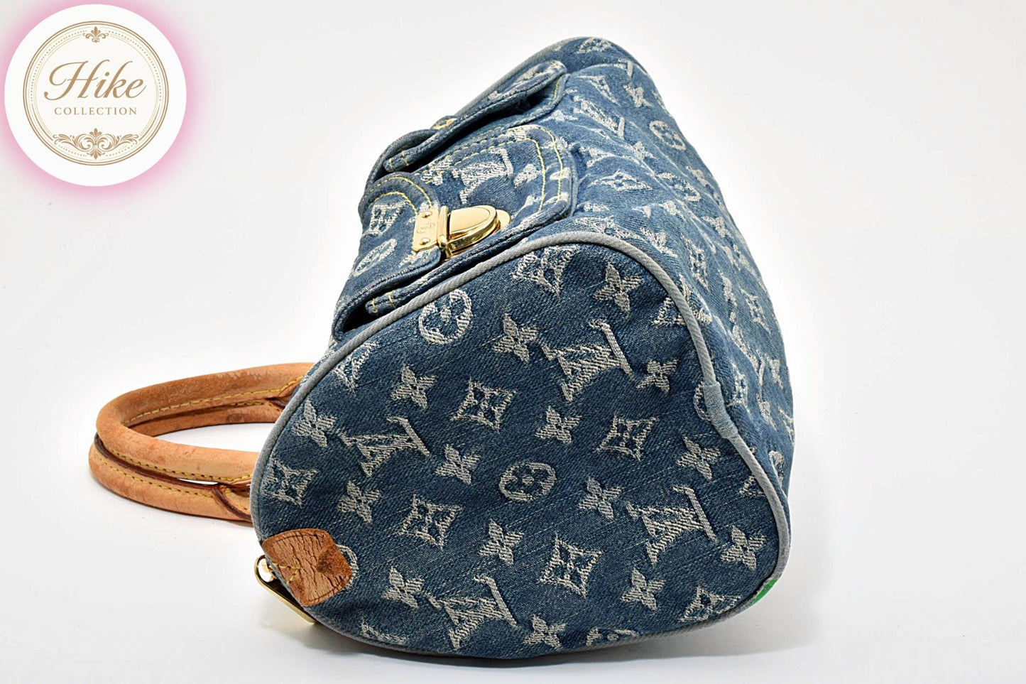 Louis Vuitton Denim Neo Speedy Monogram Handbag M95019 Auth Condition *B* B0085