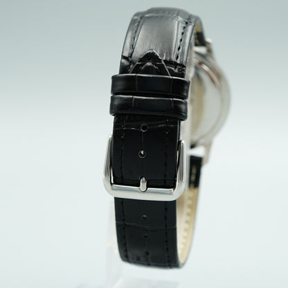 *Exc+5* Vintage SEIKO SKYINER J15006E Hand Winding White Round 36mm Mens Watch