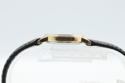 *Exc+5* Vintage OMEGA De Ville Cal.1387 Qz Black Dial Octagon 20mm Women Watch