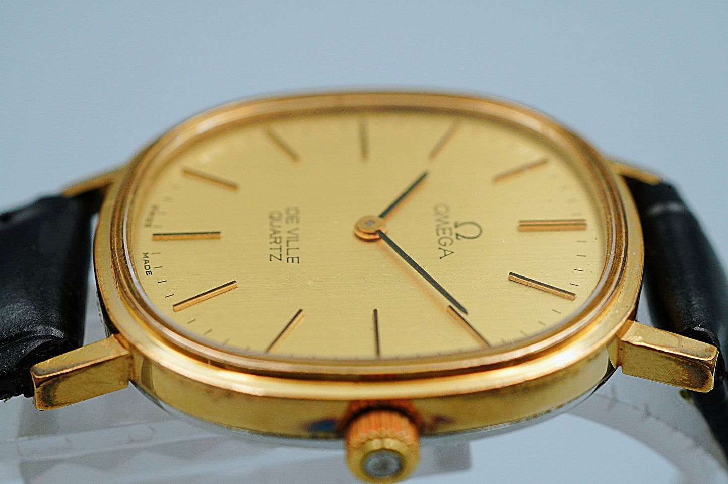 *Exc+5* Vintage 1978 OMEGA De Ville Cal.1330 Ref.MD 191.0046 Qz 15mm Mens Watch