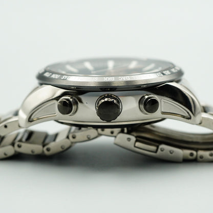 *NEAR MINT* Box & Paper SEIKO ASTRON 7X52-0AF0 Solar Black Round 47mm Mens Watch