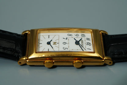 *N MINT* Vintage 1996 SEIKO NOIE 1EFW-5A00 Qz White Dial Square 20mm Women Watch