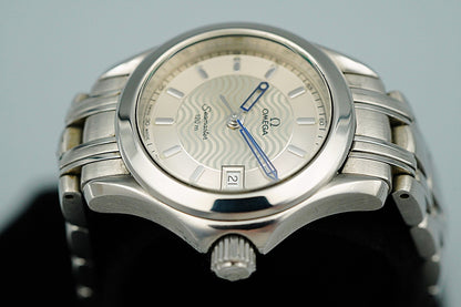 *Working for As-is* Vintage 1990s OMEGA Seamaster Cal.1424 Qz 27mm Women Watch