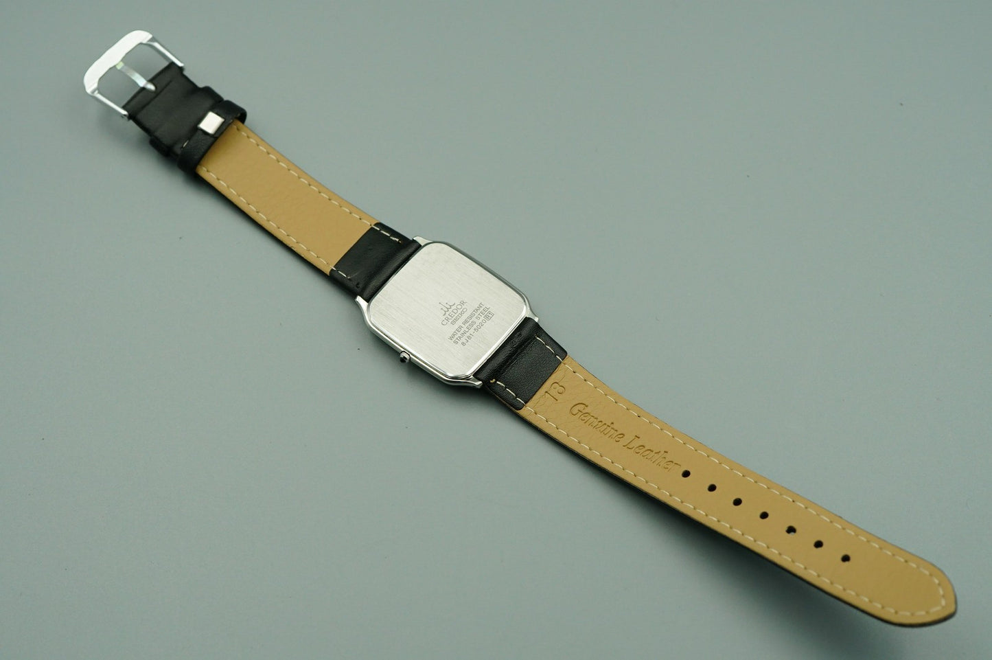 Vintage 1989 SEIKO CREDOR GCAR009 8J81-5020 Qz Cream Square 27mm Women Watch