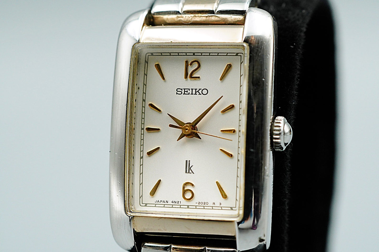 *Exc+5* Vintage 1995 SEIKO LUKIA 4N21-5260 Qz White Rectangle 19mm Women Watch
