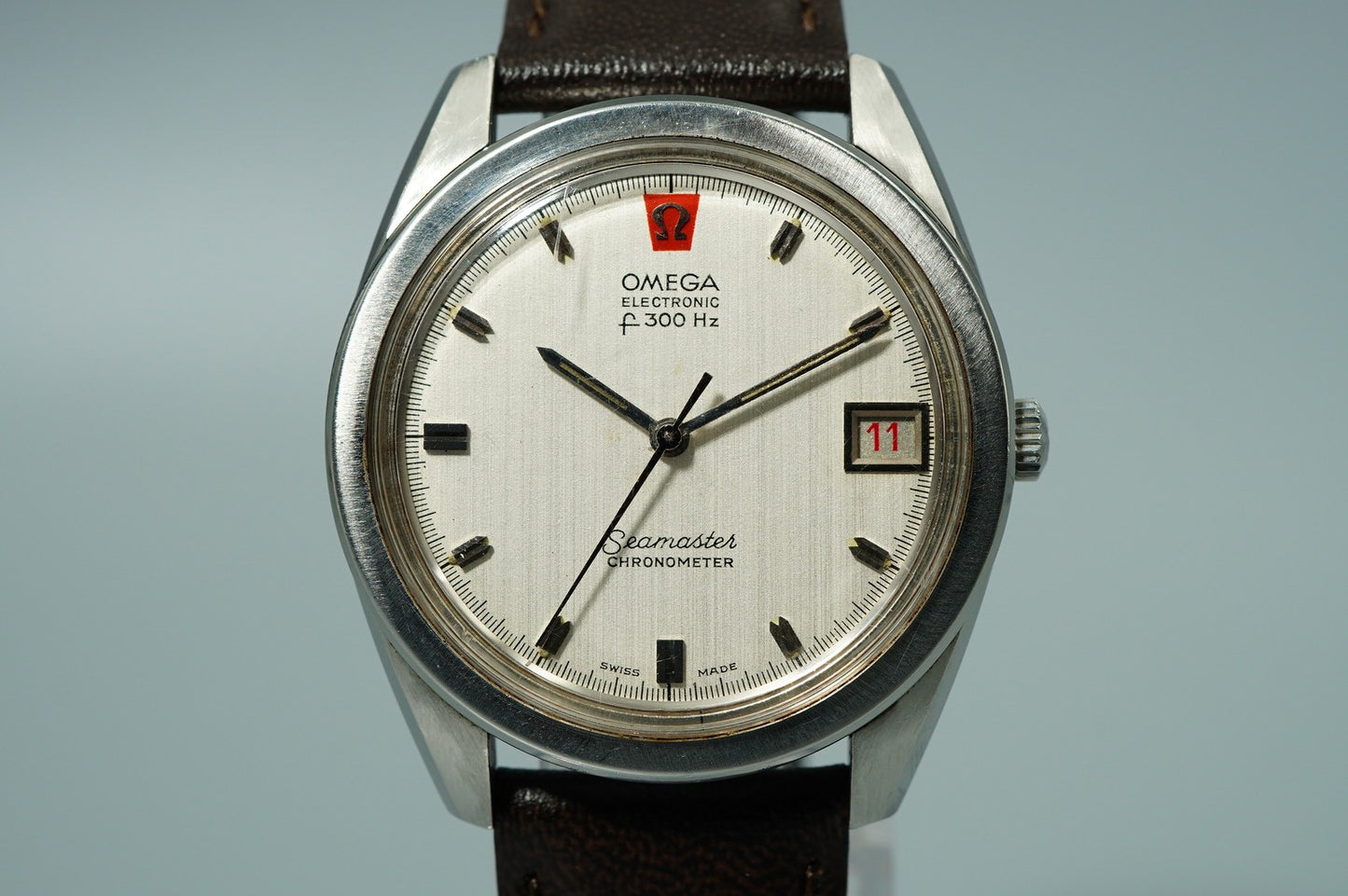 N MINT Vintage 1970 OMEGA Seamaster Cal.1250 Automatic Blue 36mm Mens Watch