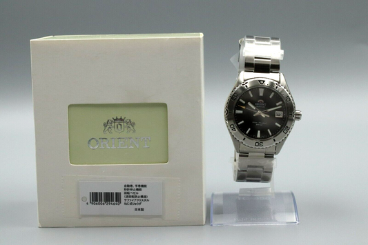 *UNUSED* Orient Mako40 RN-AC0Q01B Black Dial Automatic Diver Watch From JAPAN