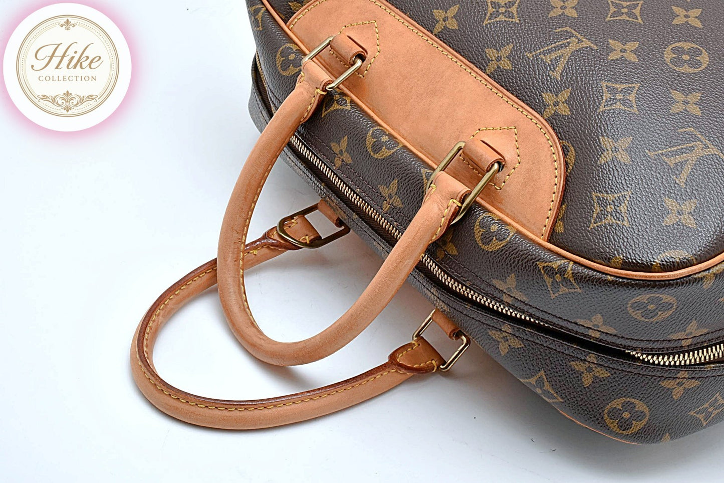 Louis Vuitton Deauville Monogram Brown Handbag M47270 Authentic Condition SA #39