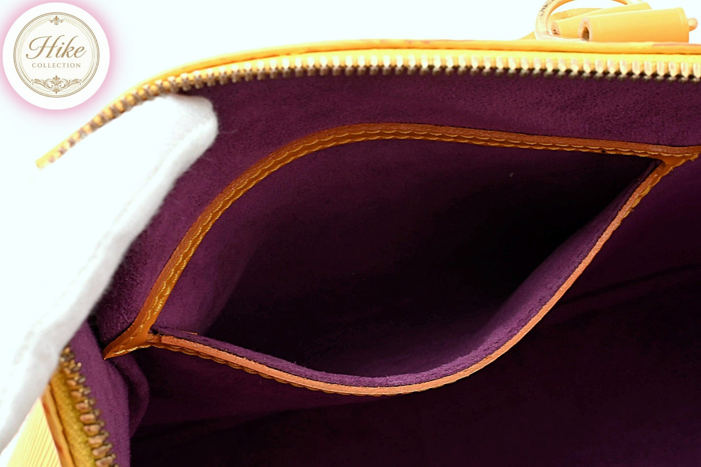 Louis Vuitton Alma Epi Yellow Handbag M52149 Authentic Condition *SA*