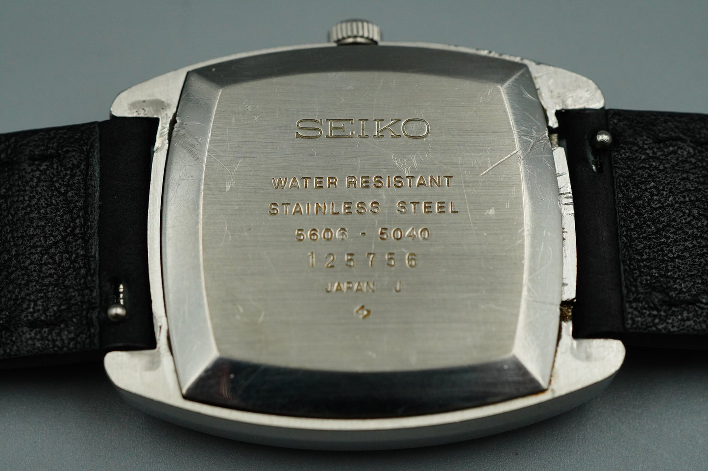 Exc+5 Vintage SEIKO LORD MATIC 5606-5040 Automatic Silver Square 33mm Mens Watch