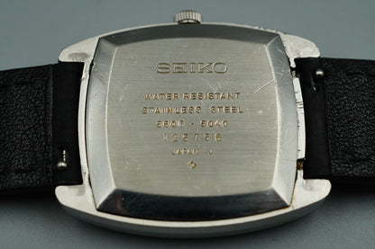 Exc+5 Vintage SEIKO LORD MATIC 5606-5040 Automatic Silver Square 33mm Mens Watch