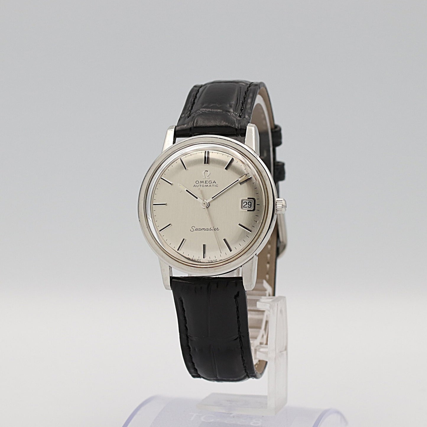 N MINT Vintage 1967 OMEGA Seamaster Cal.565 Automa Silver Round 34mm Mens Watch