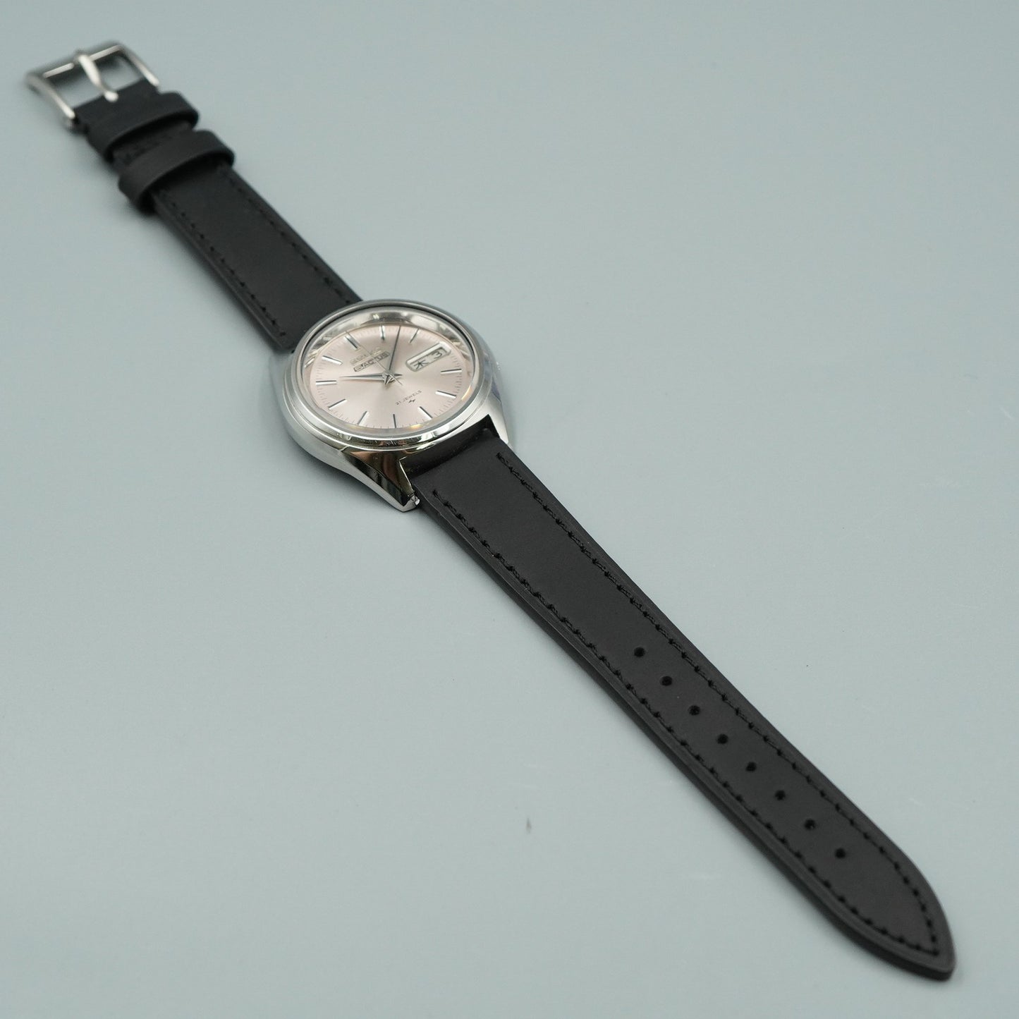 *NEAR MINT* Vintage SEIKO 5actus 7019-7060 Automatic Silver 37mm Mens Watch