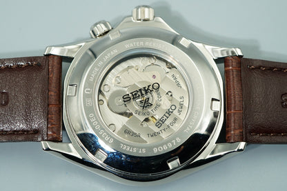 *TOP MINT* SEIKO 6R35-00E0 7771-5011 AT Green Dial Round 39mm Mens Watch