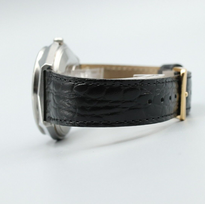 *NEAR MINT* Vintage SEIKO King 4823-8010 Quartz Black Dial Round Mens Watch