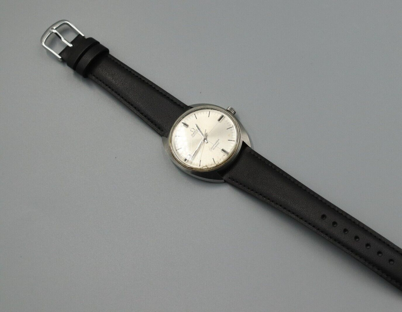 *Exc+4* Vintage OMEGA Seamaster Tool 107 Auto Silver Closs Line Dial Mens Watch