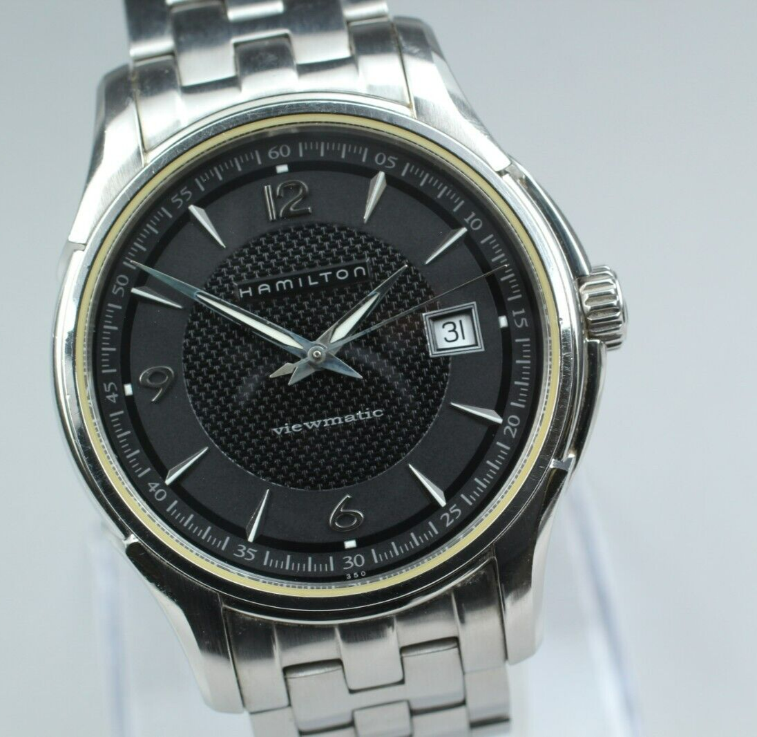 *N MINT* Hamilton Jazzmaster Viewmatic H325150 Automatic Black Mens watch JAPAN