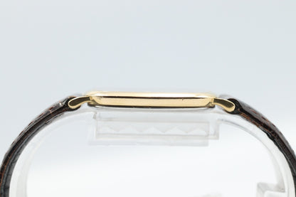 *Exc+5* Vintage OMEGA De Ville Ref.195.0077 Quartz Gold Dial Women Watch JAPAN