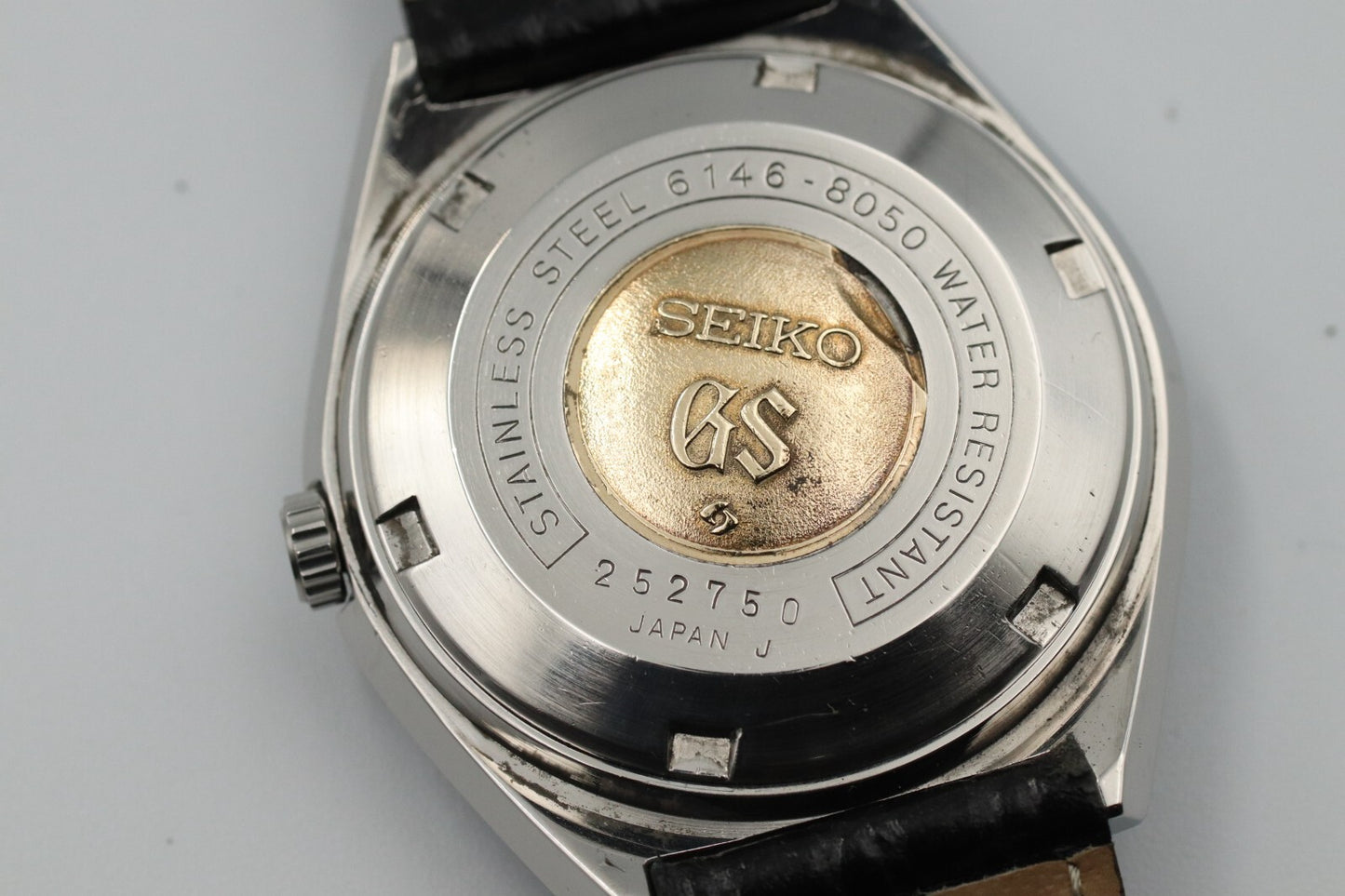 *N MINT* Vintage GRAND SEIKO GS HI-Beat 6146-8050 Automatic Silver Mens Watch