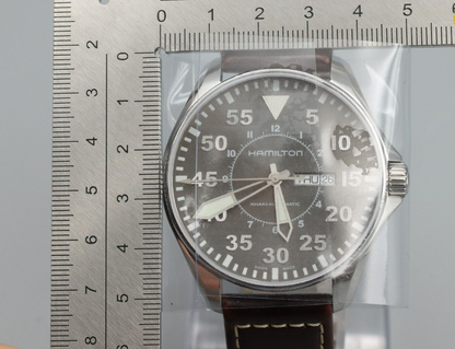 serviced *MINT* HAMILTON Khaki  H647150 Automatic Gray Dial Round Mens Watch