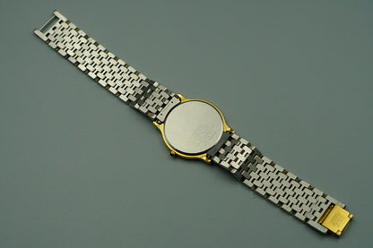 *Exc+5* Vintage 1984 SEIKO Dolce 9530-6000 Qz Gold Round 31mm Mens Watch