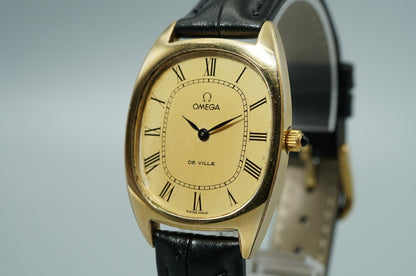 *Exc+5* Vintage 1971 OMEGA De Ville Cal.625 Hand Wind Gold Roman 29mm Mens Watch