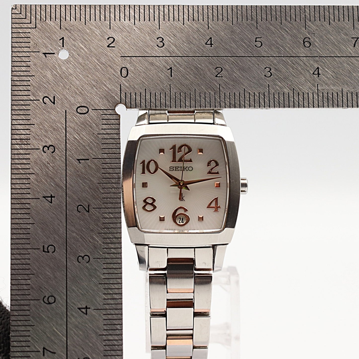 *MINT* SEIKO LK 7S26-03S0 Quartz White Dial Square 24mm Women Ladies Watch