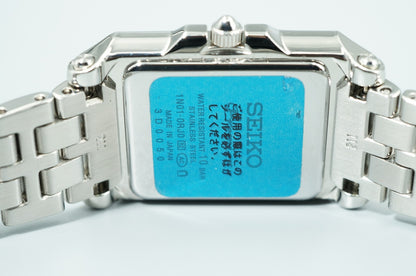 *MINT* SEIKO Premier 1N01-0RJ0 Quartz White Dial Square 22mm Women,Ladies Watch