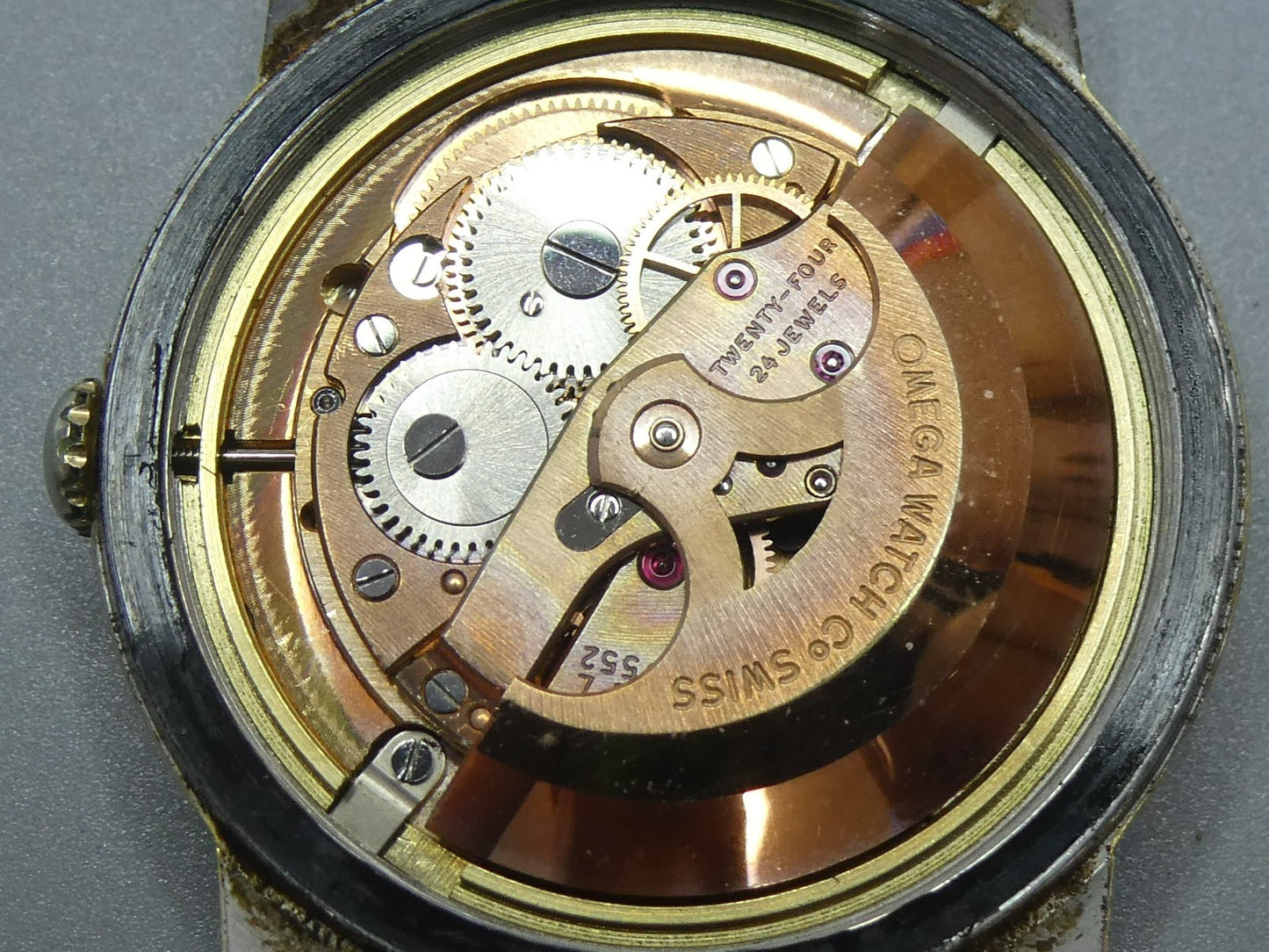 Vintage 1962 OMEGA Seamaster Cal.552 Automatic Gold Cross Line 36mm Mens Watch