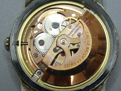 Vintage 1962 OMEGA Seamaster Cal.552 Automatic Gold Cross Line 36mm Mens Watch