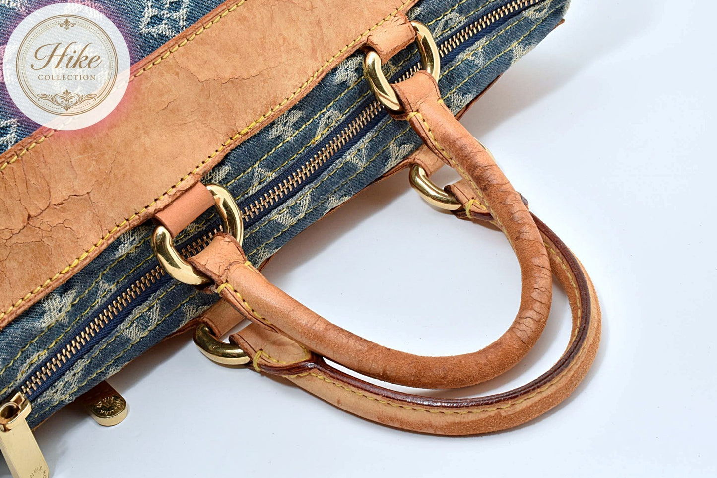 Louis Vuitton Denim Neo Speedy Monogram Handbag M95019 Auth Condition *B* B0085