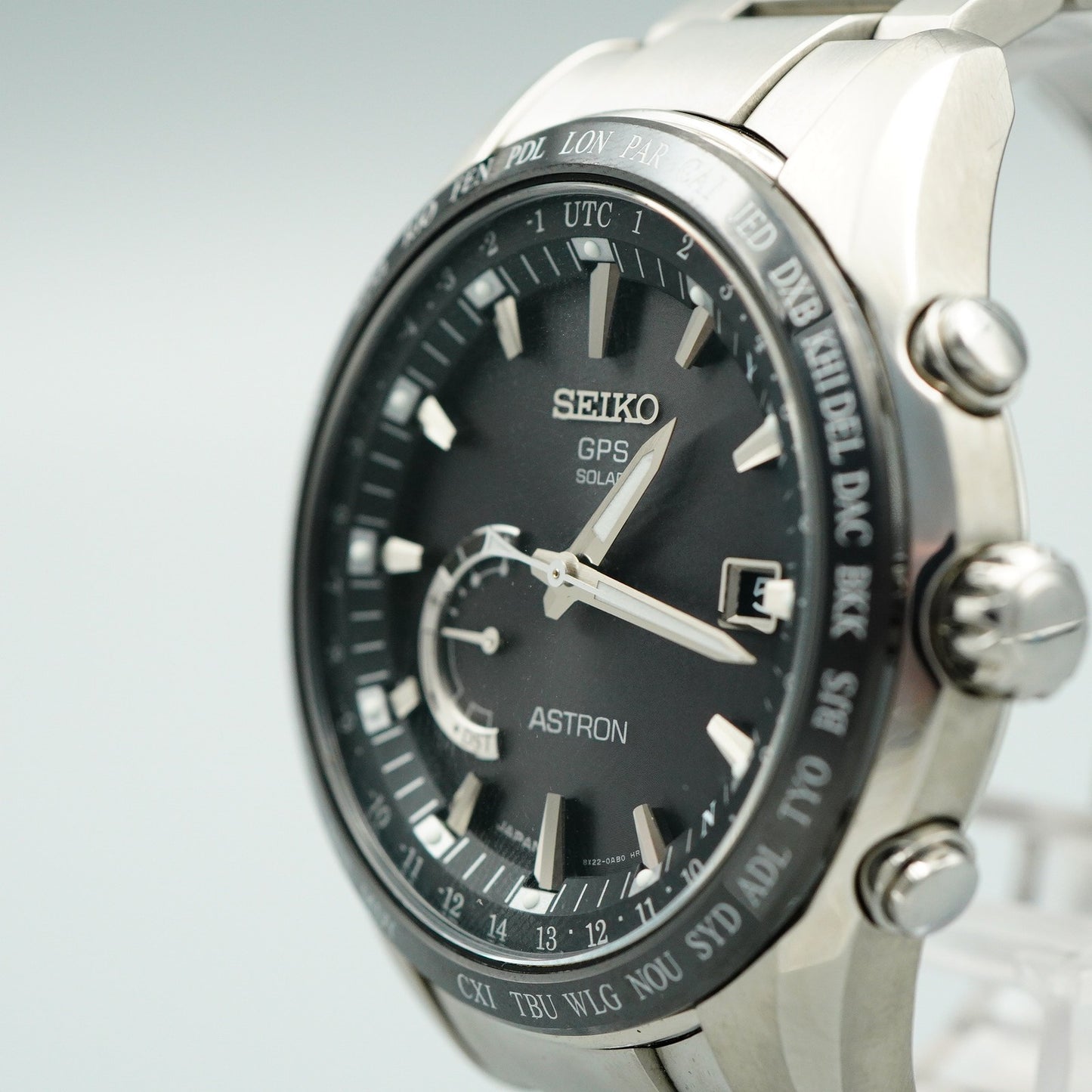 *MINT* Box & Paper SEIKO ASTRON SBXB085 8X22-0AG0-2 Solar Black 46 mm Mens Watch
