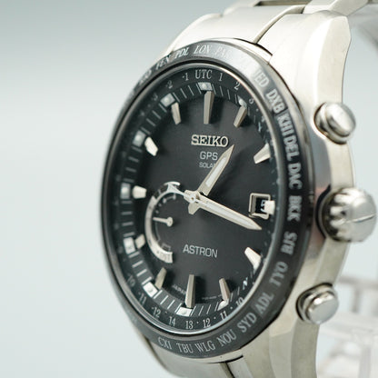 *MINT* Box & Paper SEIKO ASTRON SBXB085 8X22-0AG0-2 Solar Black 46 mm Mens Watch