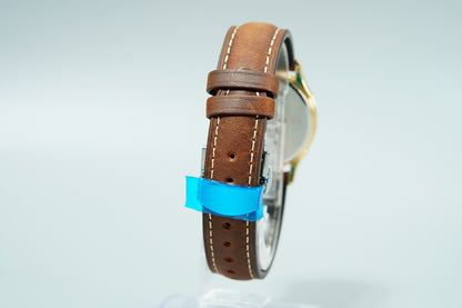 *MINT* Vintage 1998 SEIKO Dolce 5E31-7A40 Quartz Gold Dial Round 34mm Mens Watch