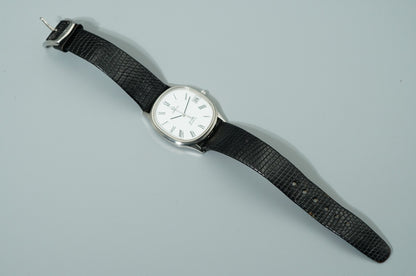 *NEAR MINT* Vintage 1979 OMEGA De Ville Cal.1332 Qz White Roman 31mm Mens Watch