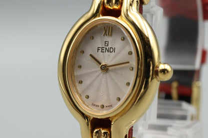 5 Collors [NEAR MINT in Box] FENDI 640L Change Belt Quartz Ladies Watch JAPAN