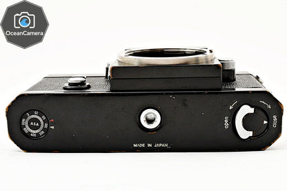 SN739xxxx *Exc+5* Nikon F Eye Level Apollo Black 35mm SLR Film Camera Body JAPAN