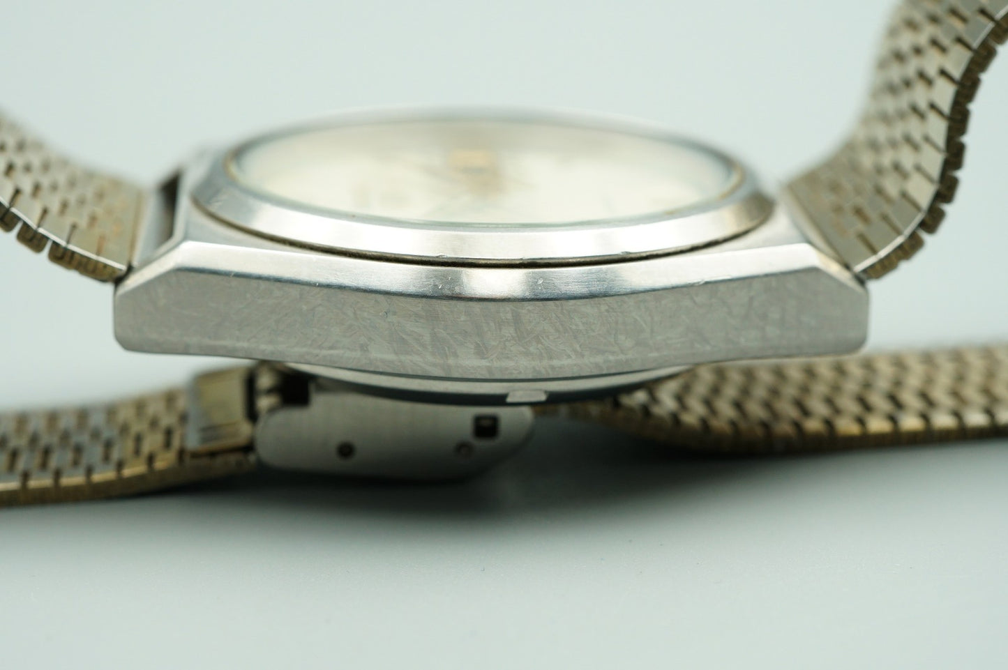 *Exc+5* Vintage 1982 SEIKO 5 7009-876A AT White Dial Round 38mm Mens Watch